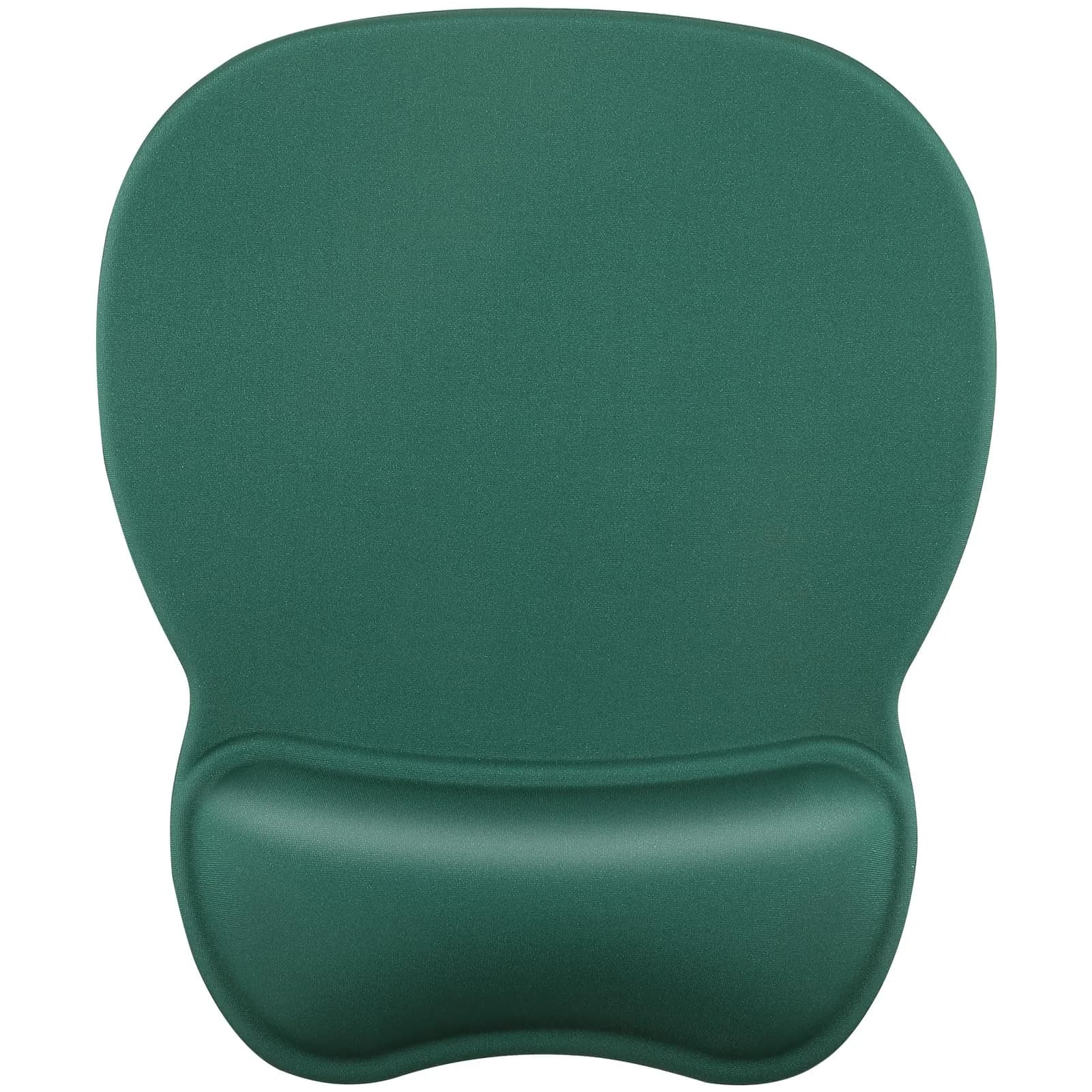 MROCO Ergonomic Mouse Pad with Gel Wrist Rest, 9.4 x 8.1 in (24 x 20.5 cm), Forest Green | Smooth Lycra Surface for Precise Control