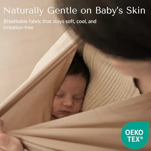 Konssy Rayon Made from Bamboo Nursing Cover for Breastfeeding, Clay, 1 Unit | Soft, Breathable, and Stretchy Poncho for Privacy thumbnail 5