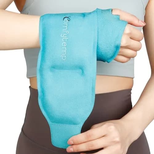 Comfytemp Wrist Ice Pack Wrap for Carpal Tunnel Relief | FSA Approved Reusable Gel Cold Pack (20"x4") thumbnail 1