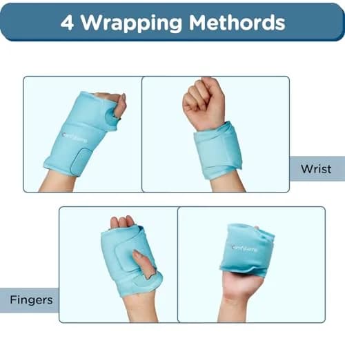 Comfytemp Wrist Ice Pack Wrap for Carpal Tunnel Relief | FSA Approved Reusable Gel Cold Pack (20"x4") thumbnail 7