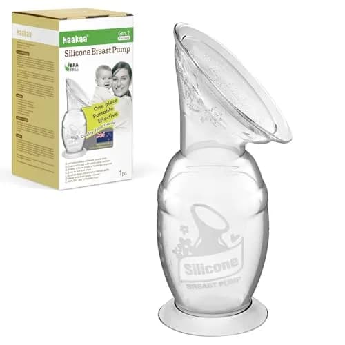 haakaa Gen.2 Manual Silicone Breast Pump 100ml (3.38 Fl Oz) | BPA-Free, Portable, Easy-Clean thumbnail 1