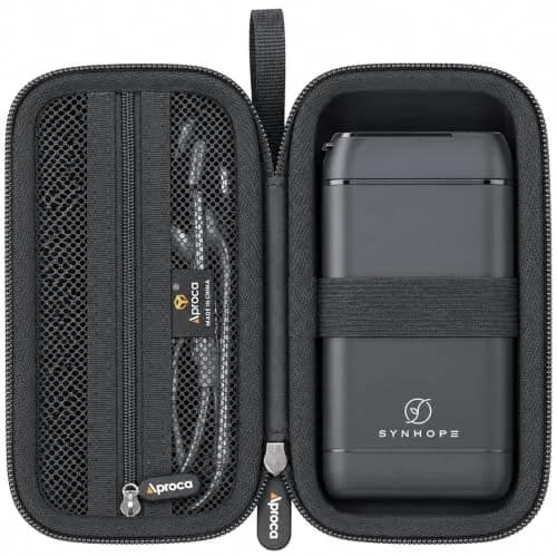 Aproca Black Carrying Case for SYNHOPE Water Flosser Oral Irrigator, 17.1cm (6.7in) | Hard EVA Protection thumbnail 1