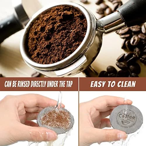 Yaomiao 58.5mm Espresso Puck Screen 1.7mm Thickness 150μm Mesh | 2-Pack Stainless Steel Reusable Coffee Filter thumbnail 6