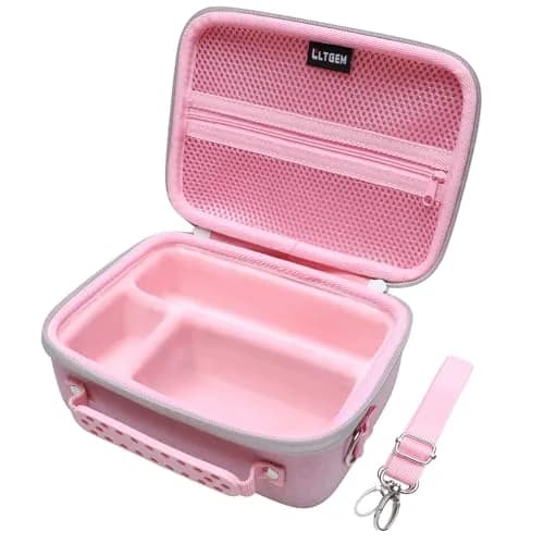 LTGEM Camera Case for Sony ZV-E10/ZV-1F/ZV-1/ZV-1 II, Pink, 20cm (8") L x 15cm (6") W x 10cm (4.1") H | Fits Tripod & Mic thumbnail 1