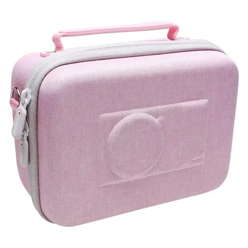 LTGEM Camera Case for Sony ZV-E10/ZV-1F/ZV-1/ZV-1 II, Pink, 20cm (8") L x 15cm (6") W x 10cm (4.1") H | Fits Tripod & Mic thumbnail 5