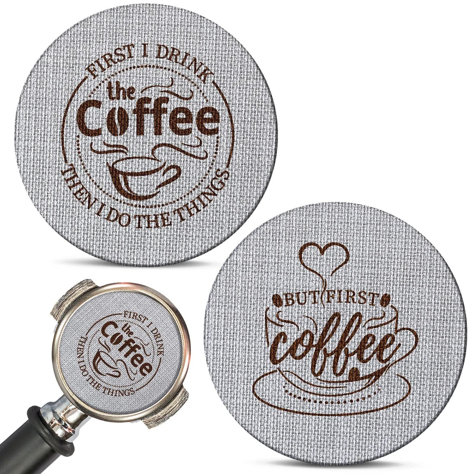 Yaomiao 53.3mm Espresso Puck Screen 1.7mm Thickness, 2-Pack | Stainless Steel Mesh Filter for Portafilter — 51 x 1.7 x 0.15 mm