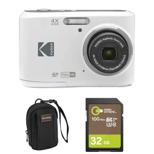 KODAK PIXPRO FZ45 Digital Camera White 16MP 4x Optical Zoom | Easy Point-and-Shoot for Everyday Memories thumbnail 1