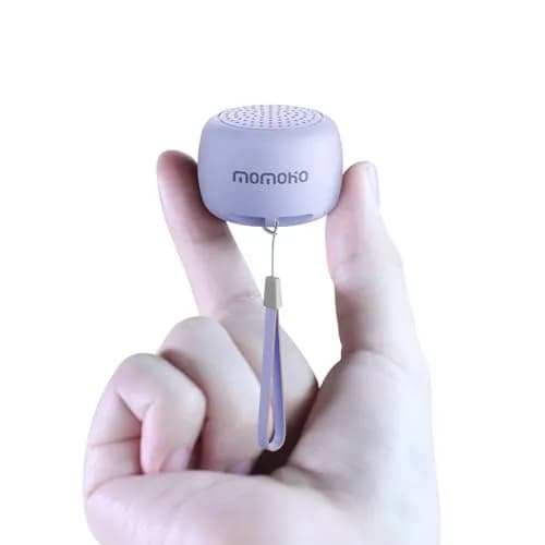 MOMOHO Mini Bluetooth Speaker Wireless, Tiny Small Speaker with Built-in Mic & TWS Pairing, Portable for Indoor/Outdoor/Travel/Gifts (Purple) thumbnail 1
