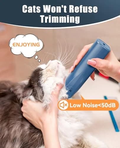 oneisall Pet Clippers for Cat Matted Hair, Quiet Pet Shaver with Storage Bag, 90-Min Runtime thumbnail 5