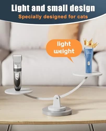oneisall Pet Clippers for Cat Matted Hair, Quiet Pet Shaver with Storage Bag, 90-Min Runtime thumbnail 7