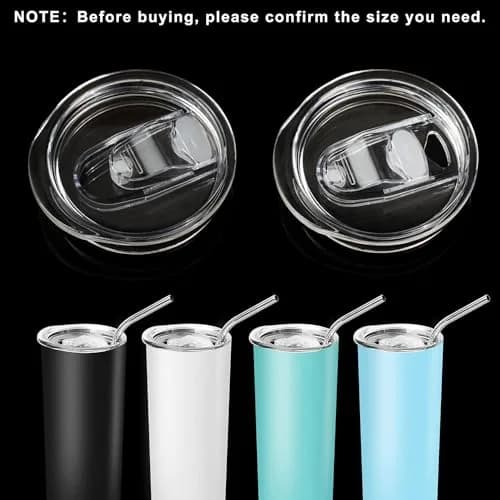 YiePhiot 20 oz Tumbler Replacement Lids | BPA-Free, Dishwasher Safe, Fits 2.76in Cup Mouth thumbnail 5