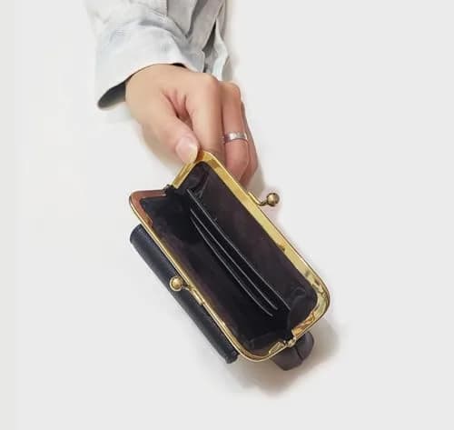 Lavogel Coin Purses with Credit Card Slot Kiss Lock Change Pouch for Women | Vintage Small Wallet thumbnail 3