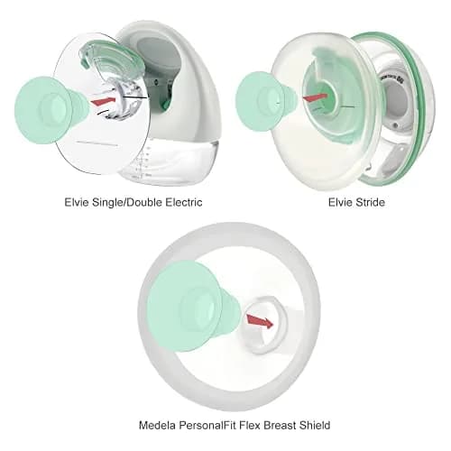 Maymom 14mm Flange Insert for Elvie Stride & Single/Double Electric Cups | Reduces 24mm to 14mm thumbnail 8