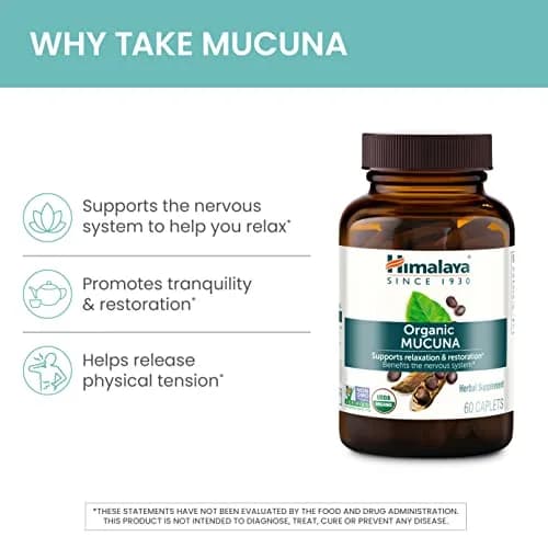 Himalaya USDA Organic Mucuna Pruriens Supplements, 600mg | Supports Relaxation & Brain Function thumbnail 5
