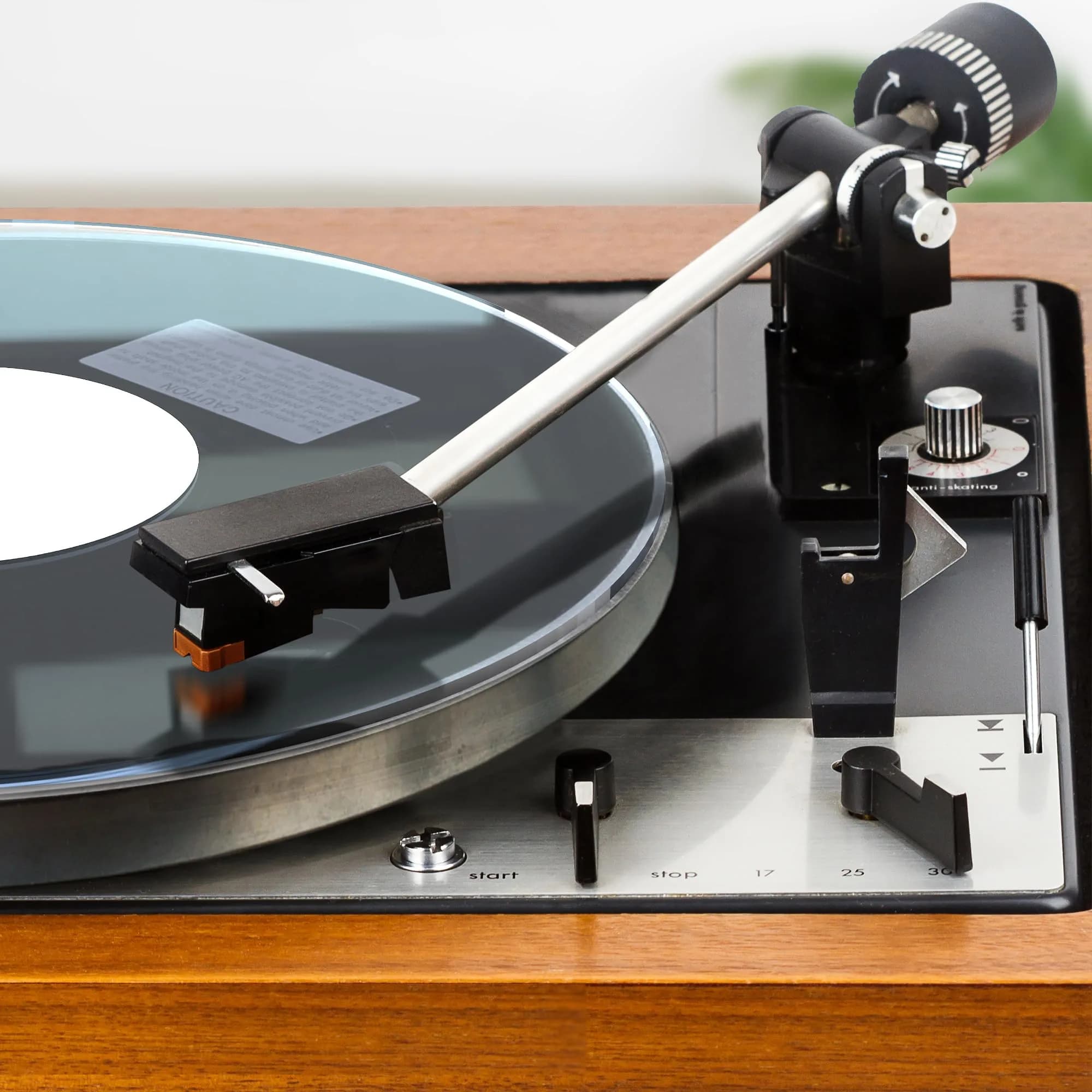 PRO SPIN Clear Acrylic Turntable Mat | 12" Vinyl Slipmat with Static Reduction & Tighter Bass - main product image