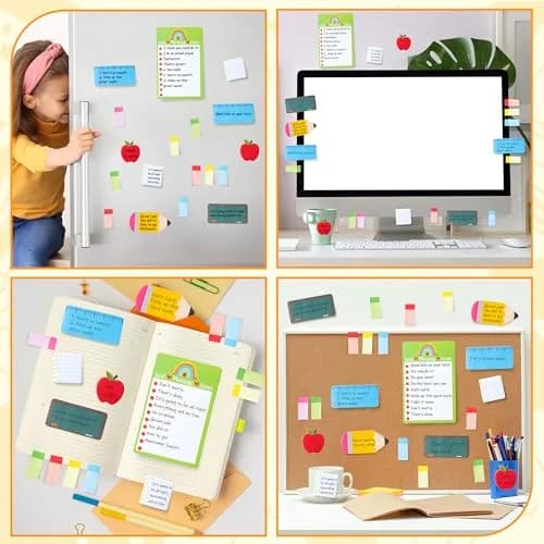 Xqumoi Teaching is A Work of Heart Sticky Notes Set | 550 Sheets | Teacher Appreciation Gift thumbnail 6