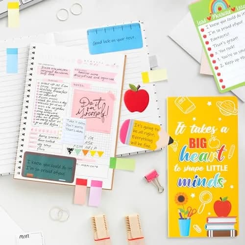 Xqumoi Teaching is A Work of Heart Sticky Notes Set | 550 Sheets | Teacher Appreciation Gift thumbnail 3
