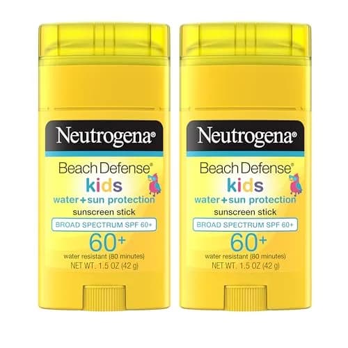 Neutrogena Beach Defense Kids Sunscreen Stick SPF 60+ 1.5 oz (44ml) | Broad Spectrum UVA/UVB Protection thumbnail 1