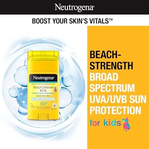 Neutrogena Beach Defense Kids Sunscreen Stick SPF 60+ 1.5 oz (44ml) | Broad Spectrum UVA/UVB Protection thumbnail 2