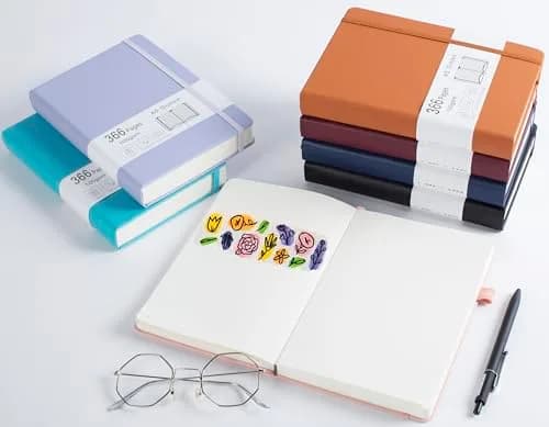 VOLINOTE Thick Bullet Notebook with 366 Numbered Pages, A5 Dotted Journal 21.5 cm (8.5" x 5.7") | 100GSM Dot Grid Paper for Writing thumbnail 7