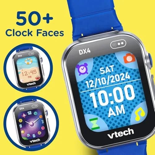 VTech KidiZoom Smartwatch DX4 Blue 22.6cm (8.9" x 0.6" x 1.7") | Dual Cameras, AR Games, Time Practice thumbnail 3
