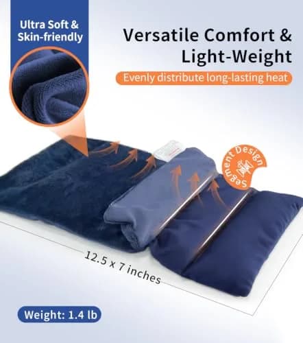 uncn Microwavable Heating Pad 13x7 Inch | Moist Warm Compress for Relaxation thumbnail 4