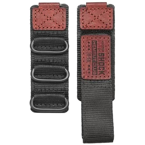 hemsut h 18mm Military Nylon Watch Band for Casio AE-1200, DW-5600, F-91W, A168W | Adjustable Hook & Loop Closure thumbnail 6