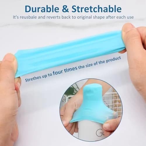 FOROUME 25 Pack Silicone Bottle Covers Leak Proof Travel Accessories in 5 Colors thumbnail 6