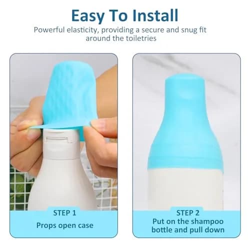 FOROUME 25 Pack Silicone Bottle Covers Leak Proof Travel Accessories in 5 Colors thumbnail 7