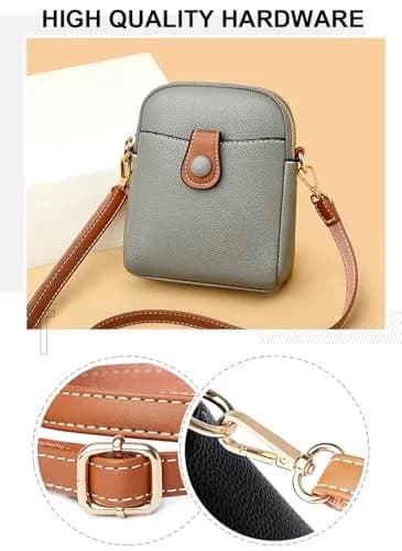 Hiflyer Small Crossbody Bag Dark Blue | Lightweight PU Leather Phone Purse for Women thumbnail 6