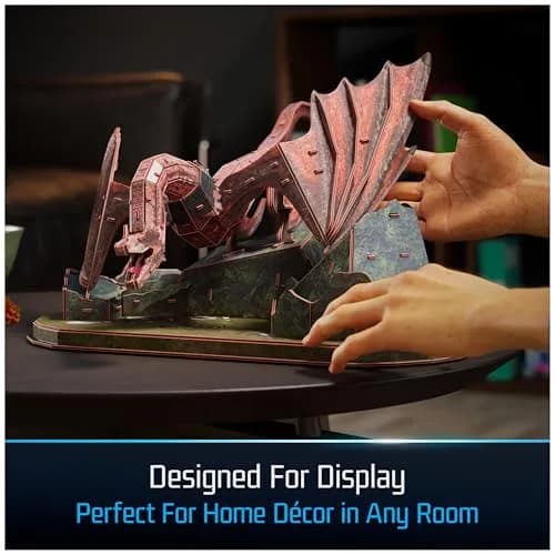 4D Build House of the Dragon Caraxes Dragon 3D Model Kit 101 Pcs | Educational Spatial Awareness Puzzle thumbnail 5