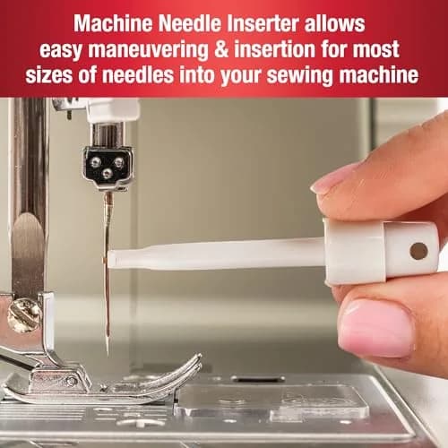 SINGER Sewing Machine Maintenance Kit - Tool Set with Needle Inserter, Angled Lint Brush, 3 Screwdrivers, Needle Threader, Storage Pouch (7pc) thumbnail 4
