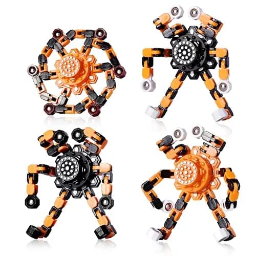 Gokeey Halloween Transformable Fidget Spinner Set 4-Pack | ASTM-Tested for Kids & Adults thumbnail 1
