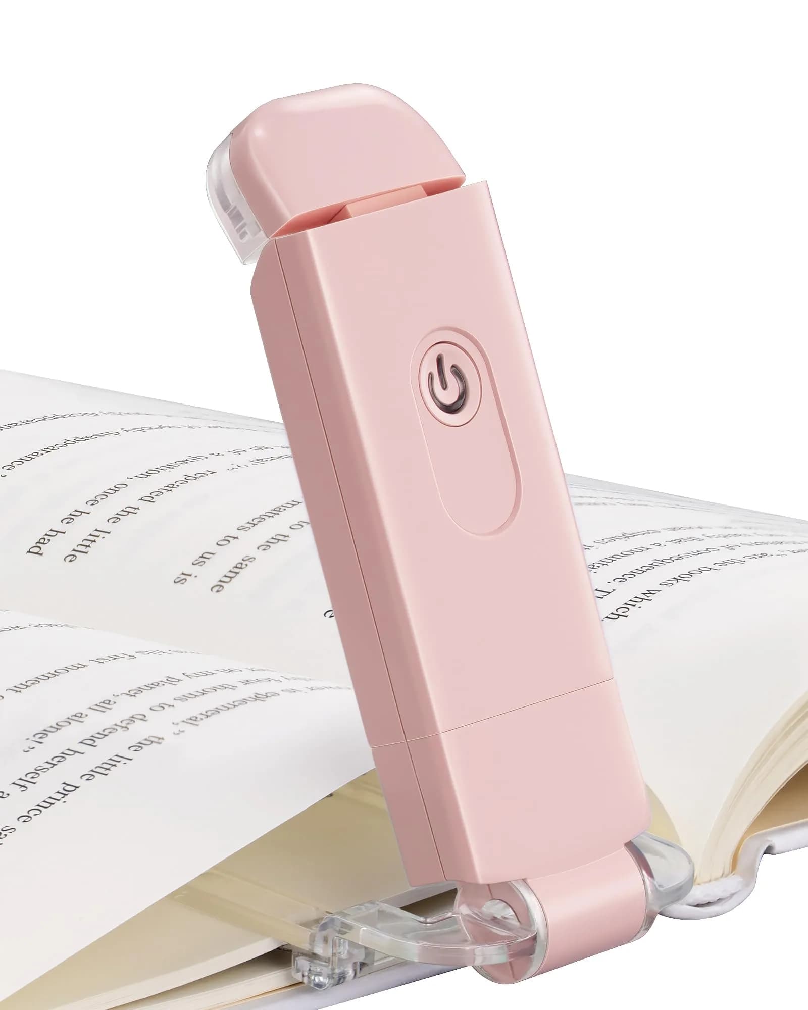 DEWENWILS USB Rechargeable LED Book Light for Reading in Bed | Eye-Care Amber & Warm White, Portable & Flexible (70-120c)