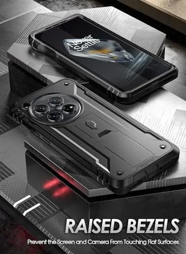 Poetic Revolution Case for OnePlus 12 5G Black | Full Body Rugged Shockproof with Kickstand & Screen Protector thumbnail 7