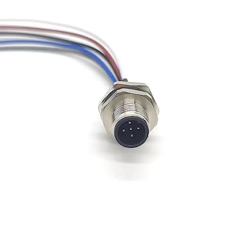 FOWIUNYE M12 5 Pin Male Connector Cable 5 Meter | IP67 Waterproof Aviation Socket thumbnail 1