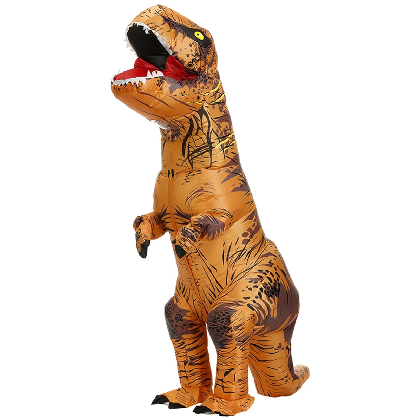 TO.BE.NO.1 Towards The First inflatable dinosaur costume adult, T-Rex Dinosaur Costume Adults Funny Cosplay Halloween (Brown Dinosaur) | Realistic & Durable - main product image