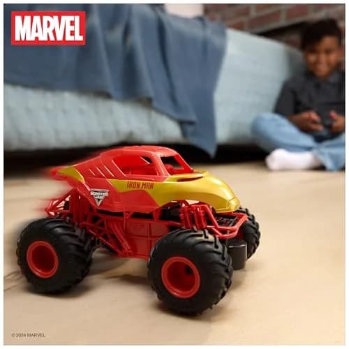 Monster Jam Marvel Iron Man RC Truck 1:24 Scale | ASTM-Tested Toy for Kids Ages 4+ thumbnail 7
