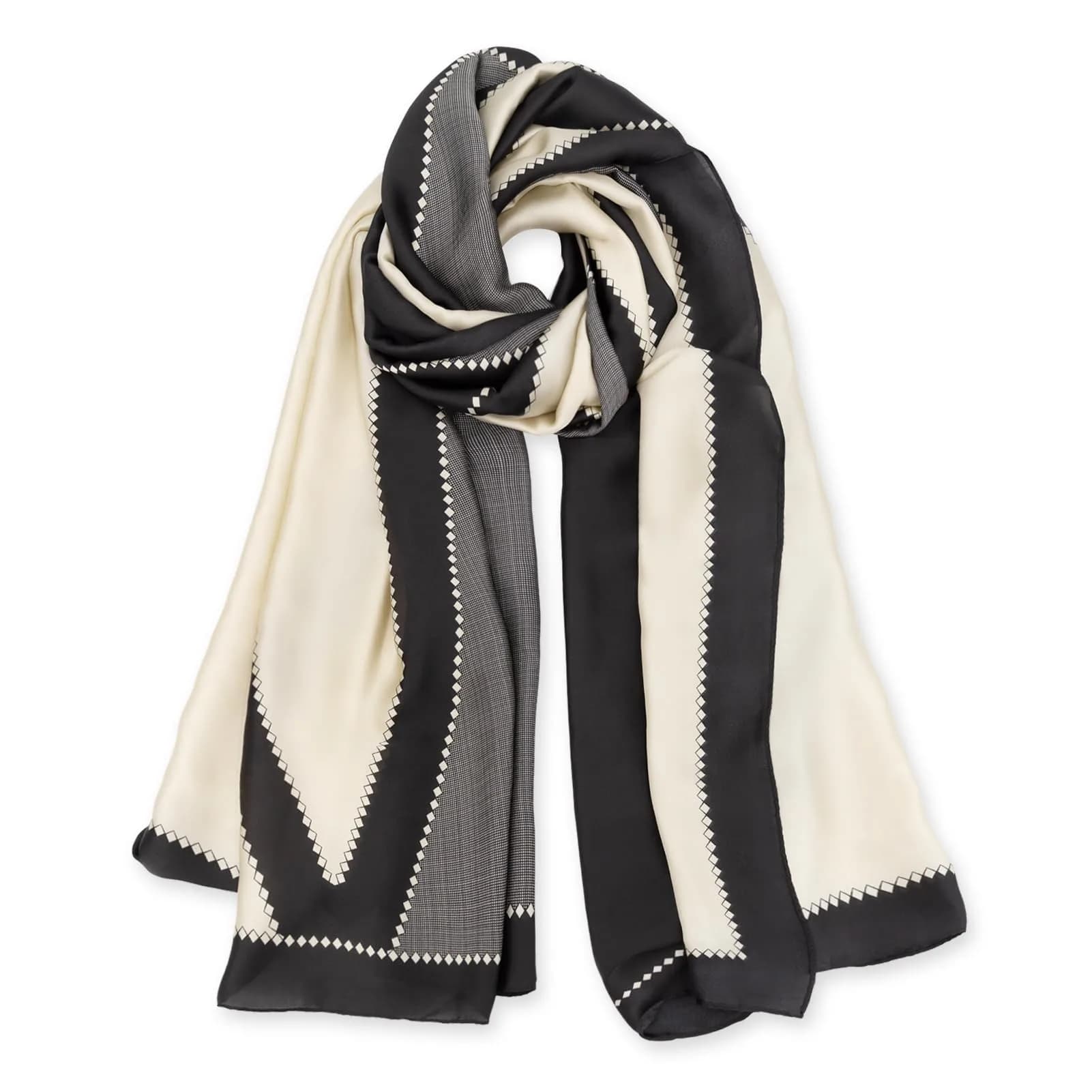 vimate Silky Neck Scarf Style 07 | Lightweight Satin Silk Feel for All Seasons - main product image