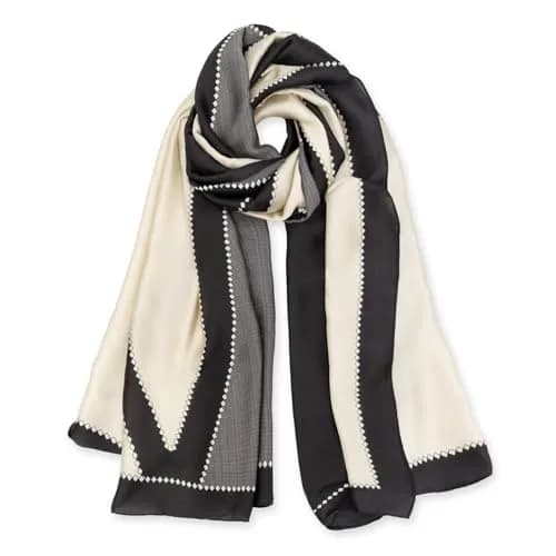 vimate Silky Neck Scarf Style 07 | Lightweight Satin Silk Feel for All Seasons thumbnail 1