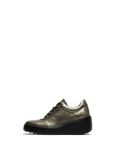 Fly London Dipo638fly Sneakers Graphite 7/7.5 | Lightweight Comfort with 2.5 Inch Wedge Heel thumbnail 1
