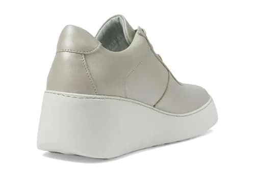 Fly London Dipo638fly Women's Silver Sneakers | 2.5 Inch Wedge Heel, Genuine Leather, Casual Comfort thumbnail 6