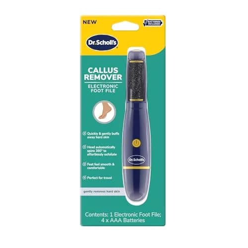 Dr. Scholl's Electronic Foot File with AAA Batteries Included | Removes Callused Skin Effortlessly thumbnail 1