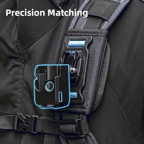 SUREWO Osmo Pocket 3 Backpack Mount | Shoulder Strap Camera Clamp for DJI Osmo Pocket 3 thumbnail 5