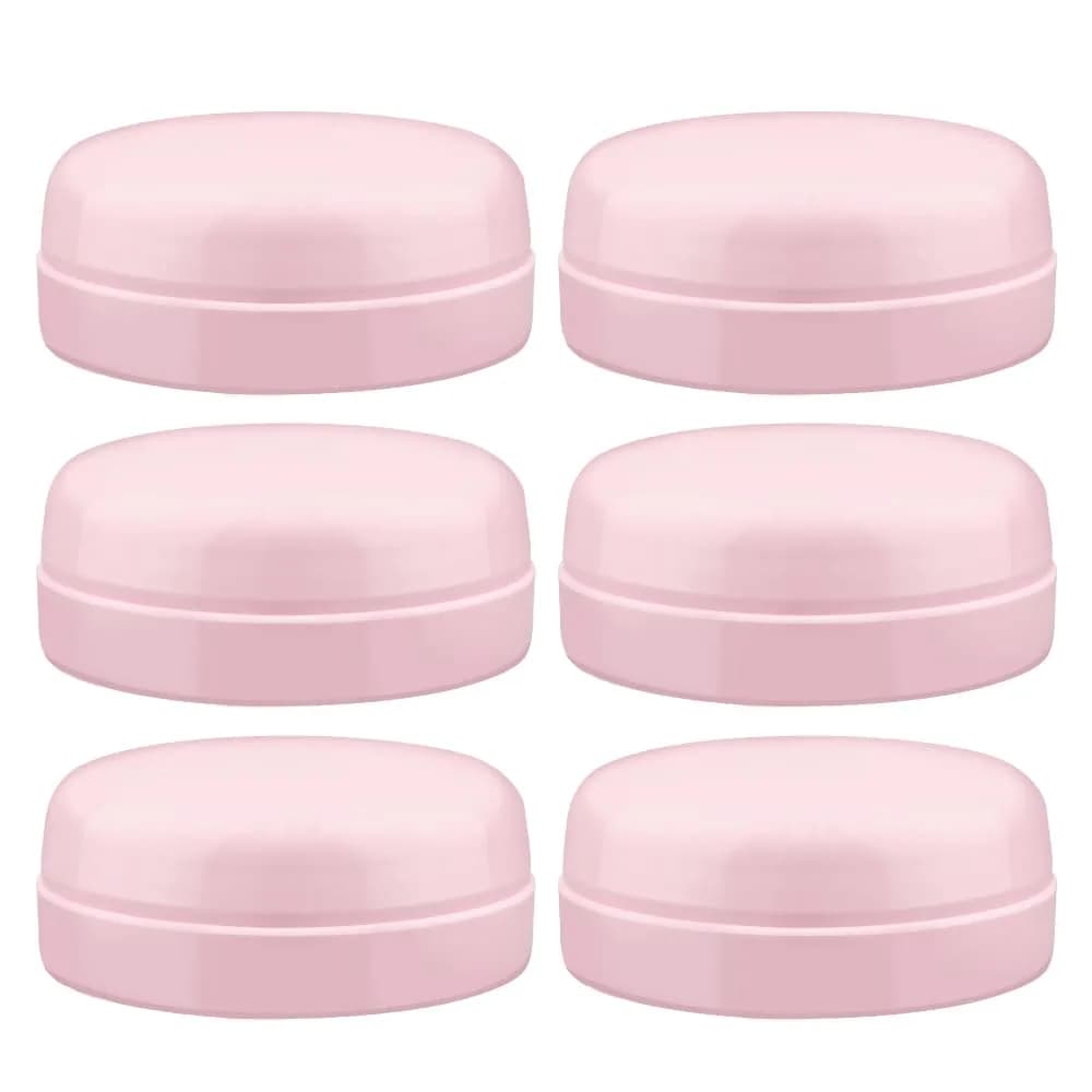 Maymom Solid Lids Aka Travel Caps with Sealing Ring for Avent Bottles, 6 Count Pink | BPA-Free & FDA Compliant - main product image