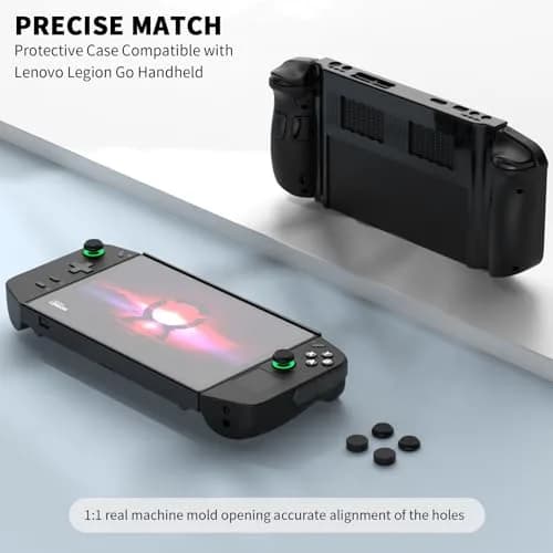 TUDIOW Protective Case for Lenovo Legion Go Gaming Handheld 2023, Black | Ergonomic Grip & Full Protection thumbnail 3