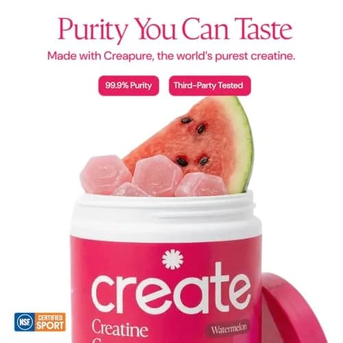 Create Creatine Monohydrate Gummies | 90 Count (270g / 90 servings) | Vegan, Gluten-Free, Anti-Melting Formula thumbnail 7