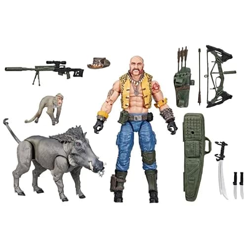 G.I. Joe Classified Series Dreadnok Gnawgahyde with Pets Porkbelly & Yobbo 6-Inch Action Figure | 16 Accessories thumbnail 1