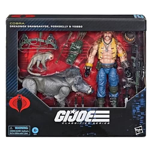G.I. Joe Classified Series Dreadnok Gnawgahyde with Pets Porkbelly & Yobbo 6-Inch Action Figure | 16 Accessories thumbnail 2
