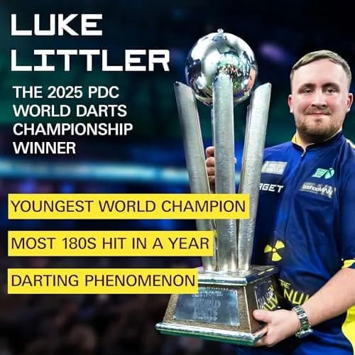 Target Darts Luke Littler Brass Steel Tip Darts Set – 22G Steel Tip Dart, The Nuke Player Edition, Dart Flights, Shafts & Dart Case Included thumbnail 2